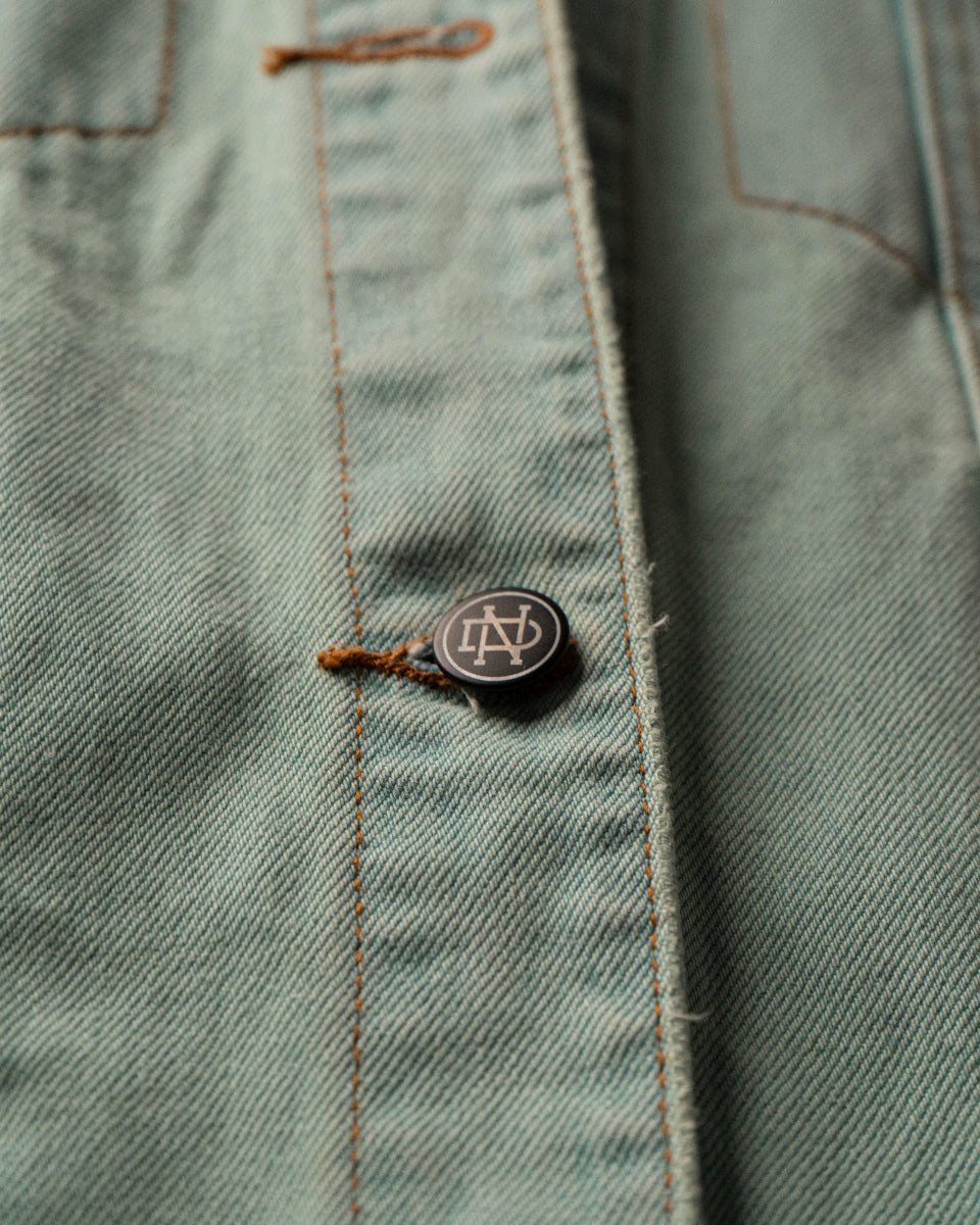 JACKET OVERSIZED WASHED GREEN BOX LOGO