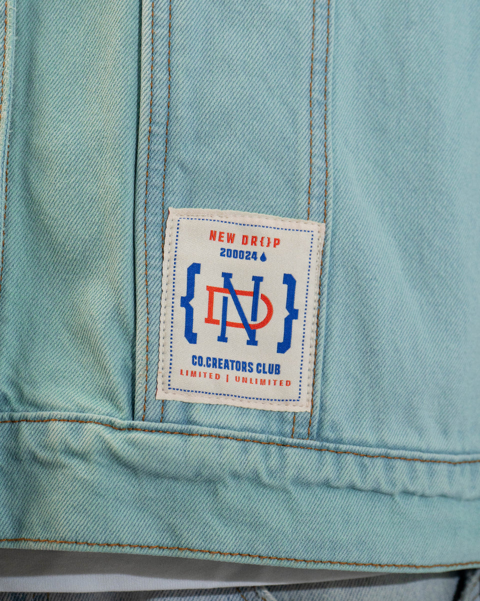 JACKET OVERSIZED WASHED GREEN BOX LOGO