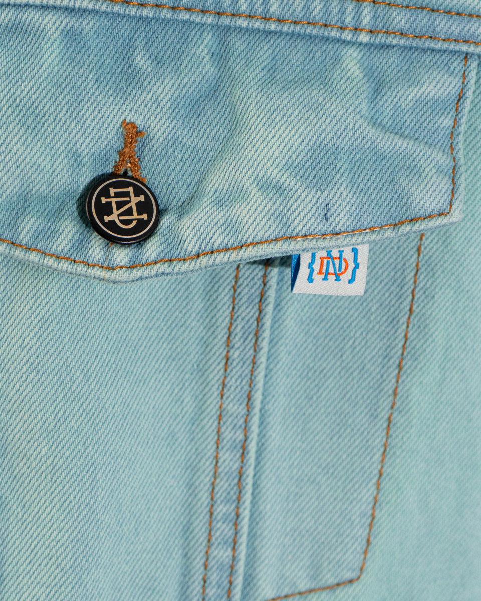 JACKET OVERSIZED WASHED GREEN BOX LOGO