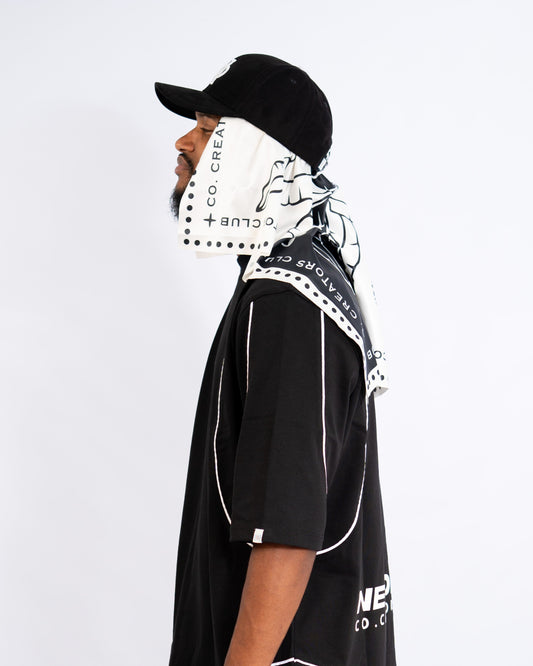 KERCHIEF BLACK AND WHITE
