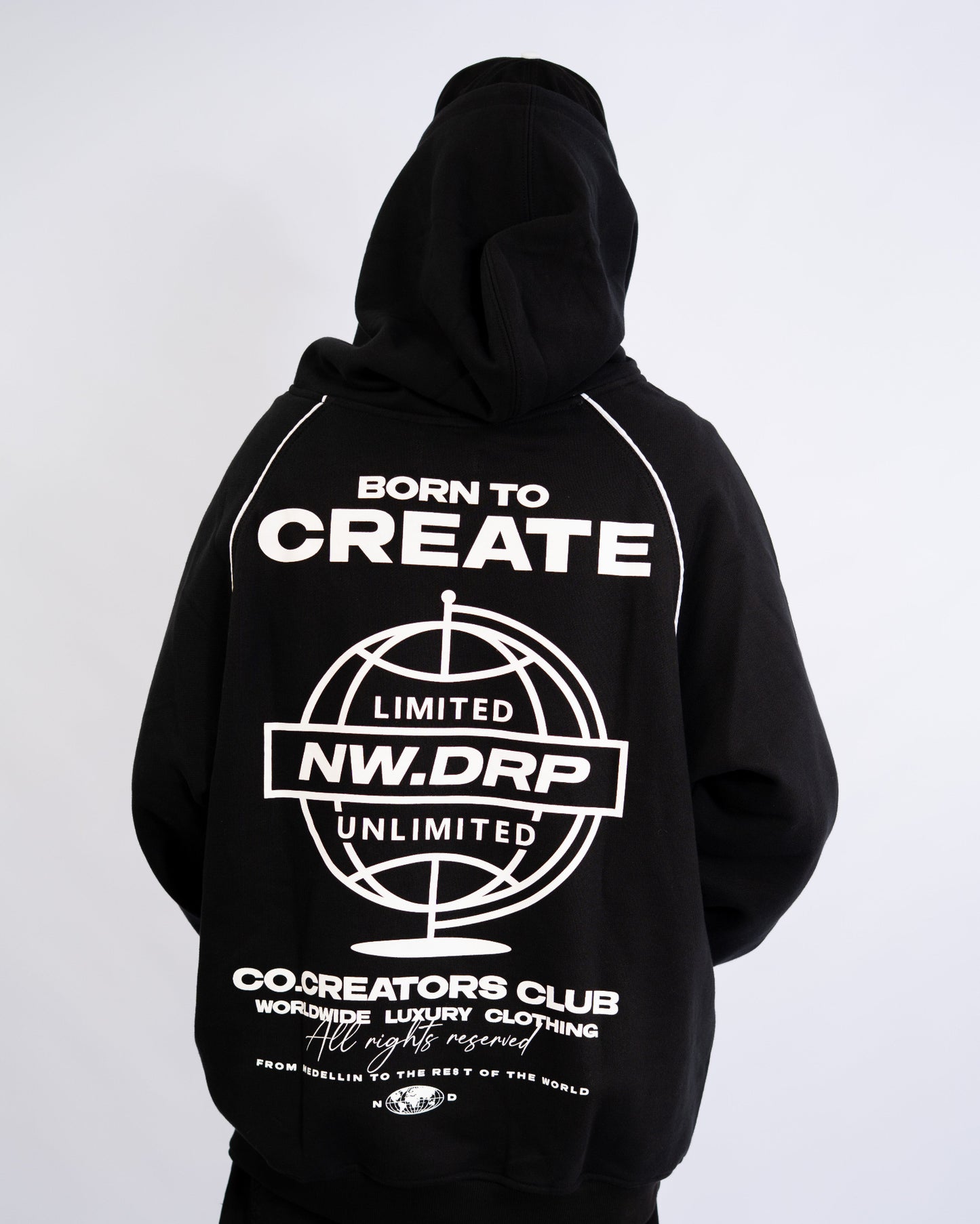 BLACK HODDIE RANGLAN