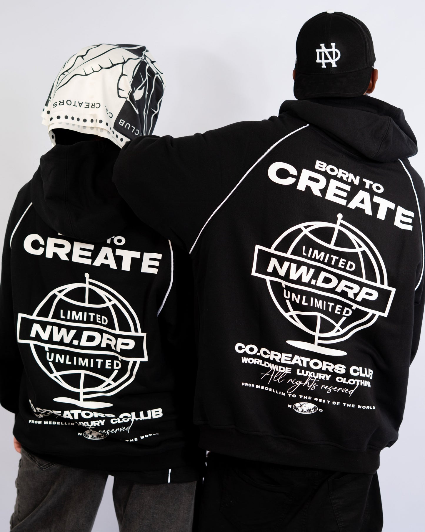 BLACK HODDIE RANGLAN