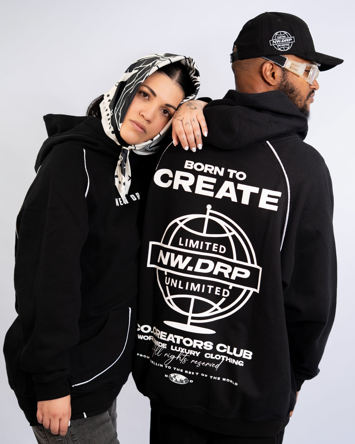 BLACK HODDIE RANGLAN