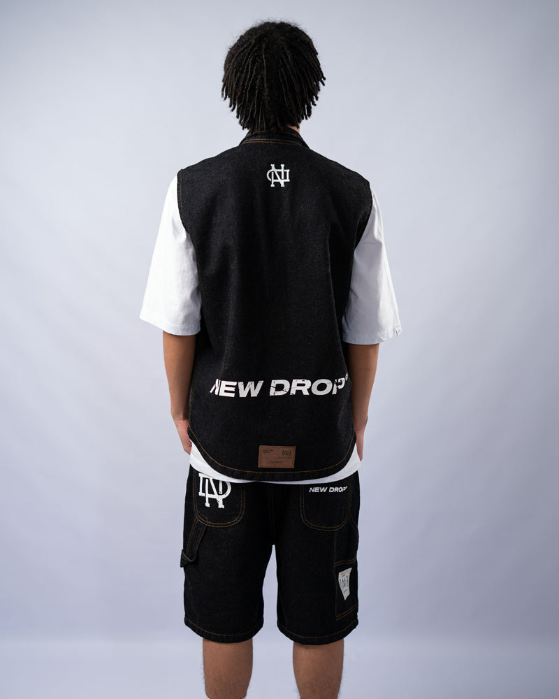 JACKET OVERSIZED WASHED BLUE BOX LOGO