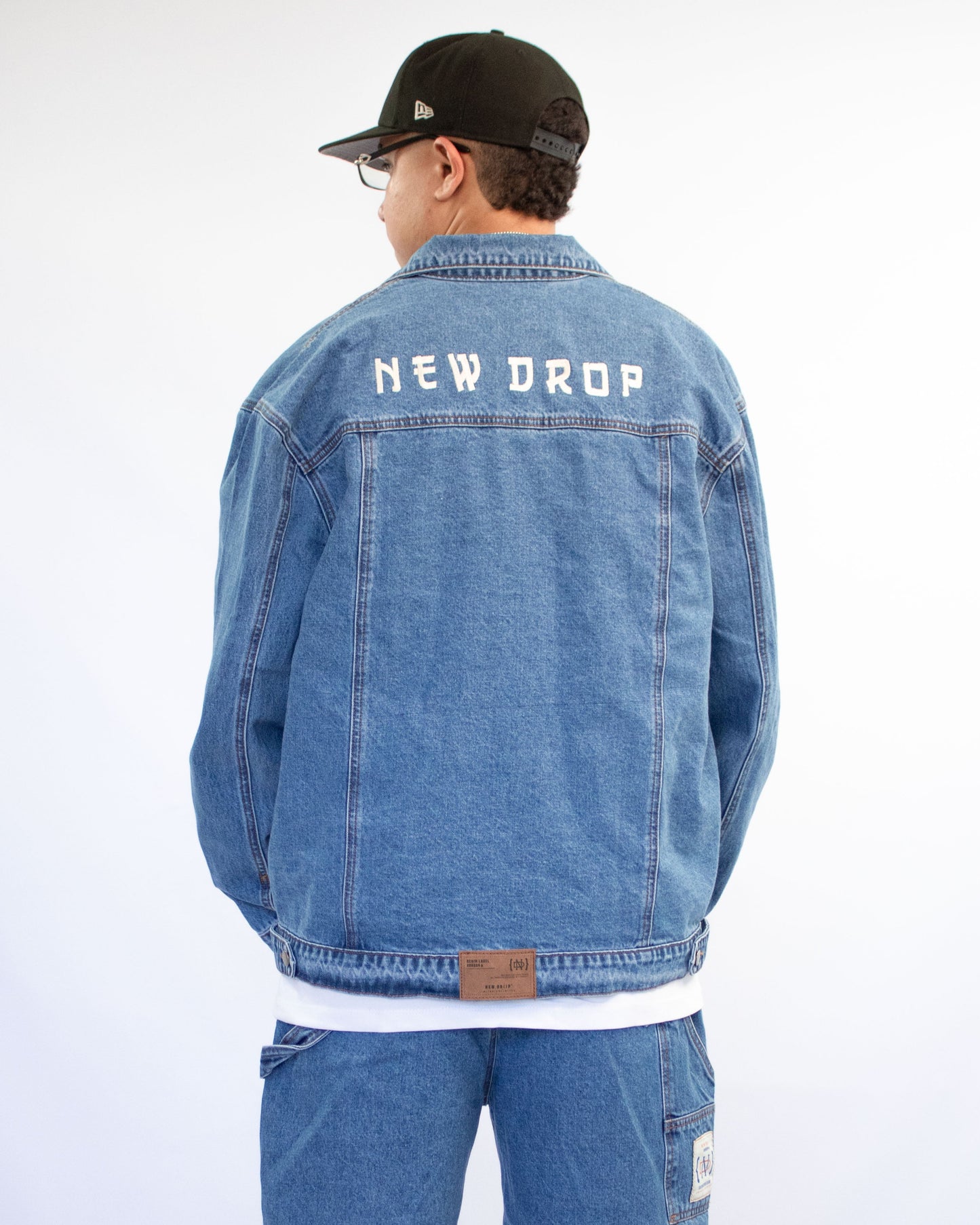 JACKET OVERSIZED WASHED BLUE BOX LOGO