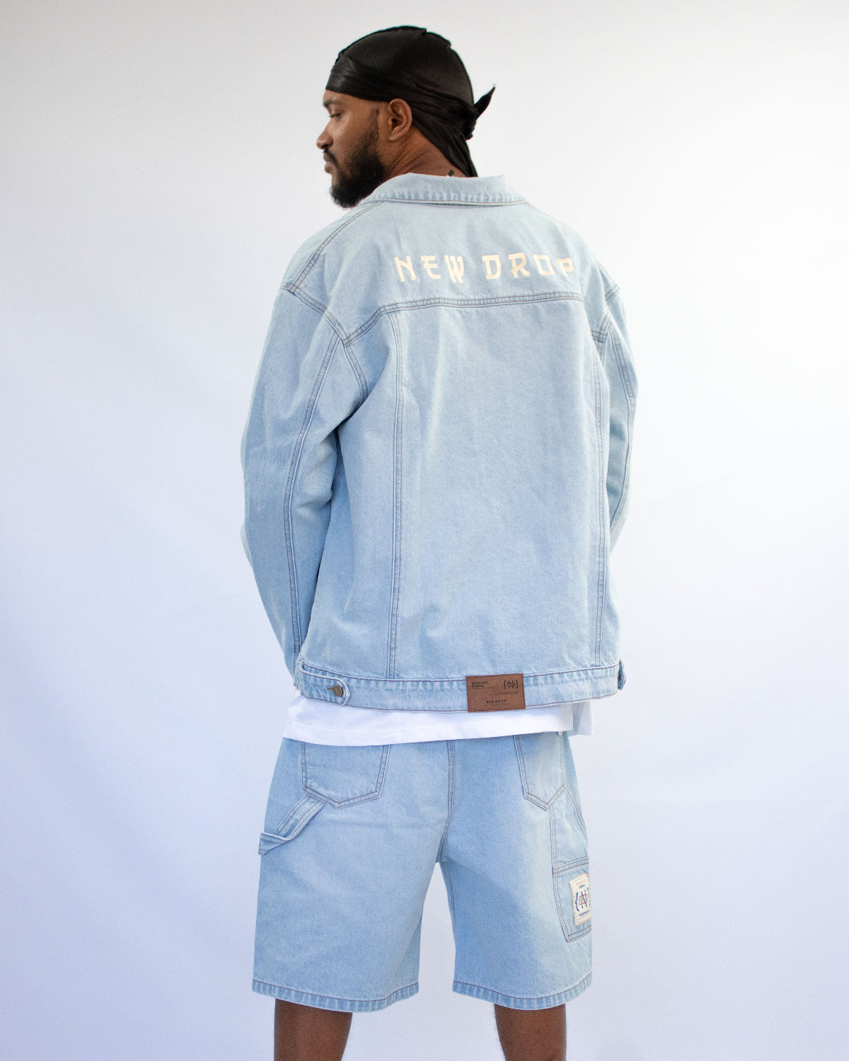 JACKET OVERSIZED WASHED BLUE BOX LOGO