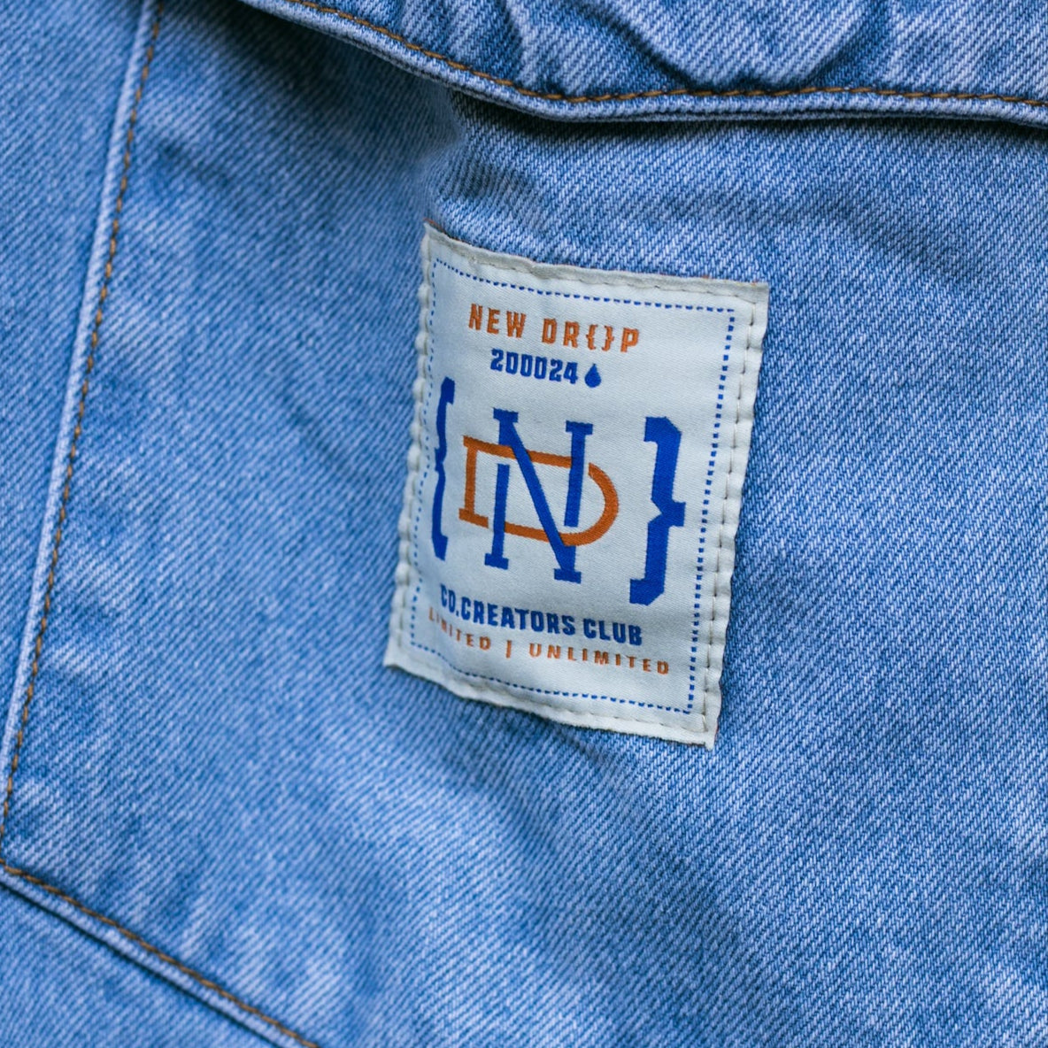 GIRLS WIDE JEANS WASHED BLUE